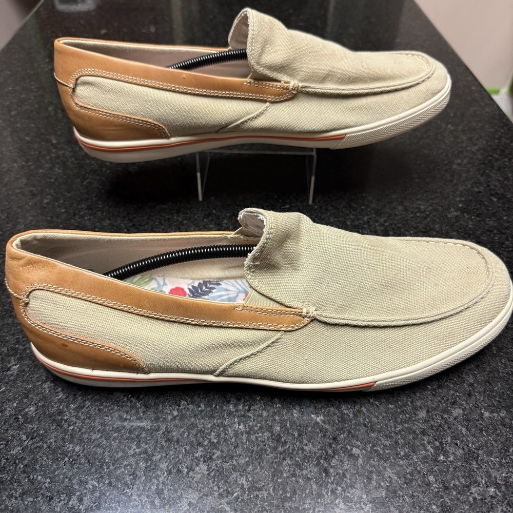 Tommy Bahama Calderon Venetian Slip On Loafers Mens 14 Tan Beige TB7S00058
